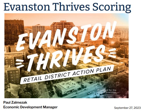 Evanston THrives Economic Development Scoring Summary Prelim