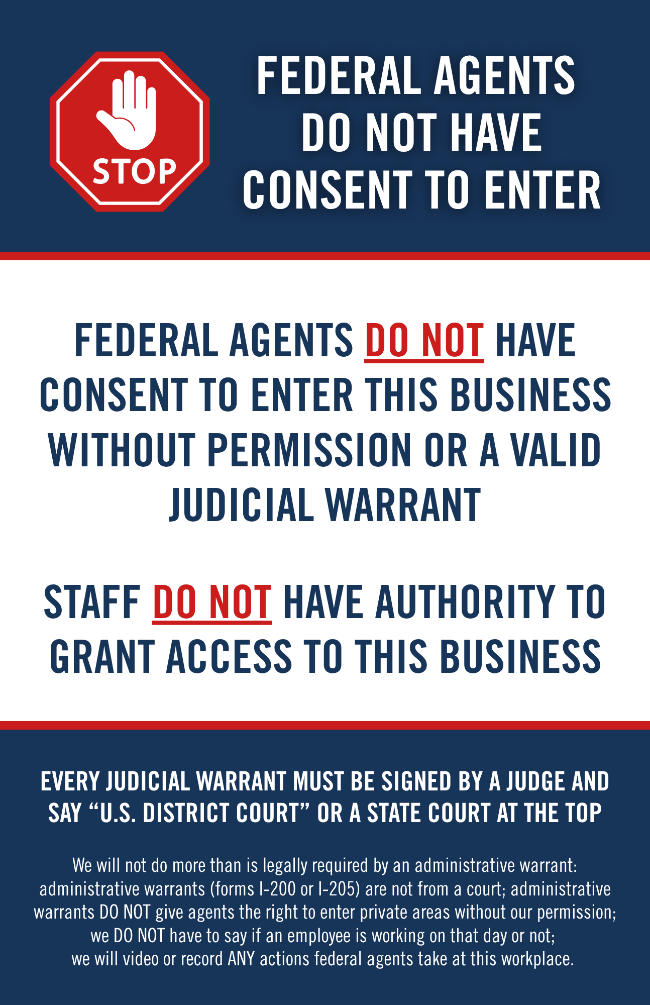 Federal Agent No Consent_11x17